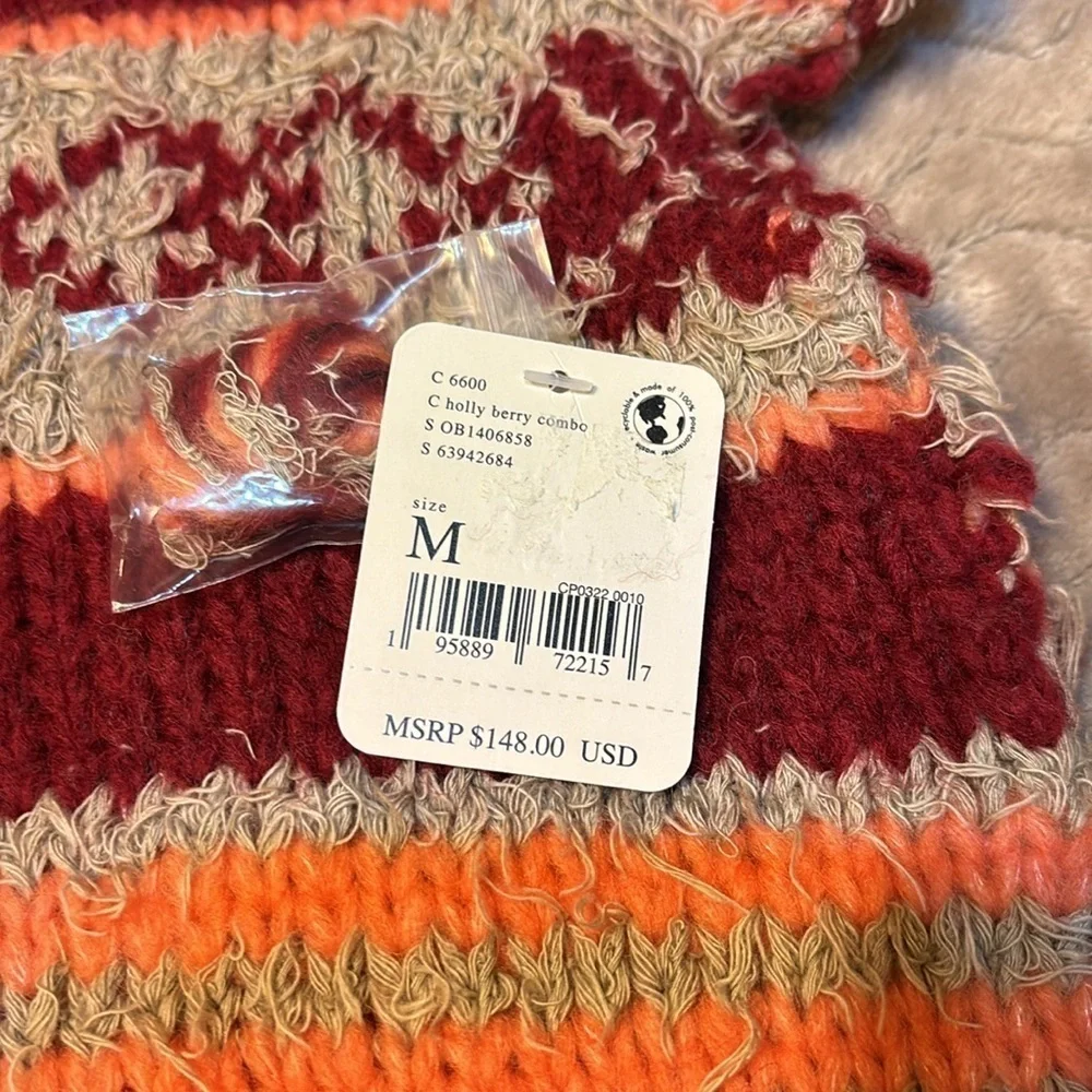 Free People Check Me Out Sweater Size M NWT